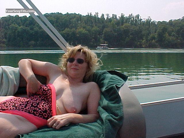 Tit Flash: Medium Tits - Topless Jectsc from United States